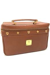 良品　MCM エムシーエム　2way バニティバッグ　ショルダーバッグ　レザー 良品 MCM エムシーエム 2way バニティバッグ ショルダーバッグ